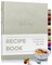 Gallery Leather Recipe book to write your own recipes - 3 Ring Recipe Binder With Protective Plastic Sleeves, Blank Cards, 25 Pocket Pages and Ivory Cards, Refillable - 9.25 x 8 "